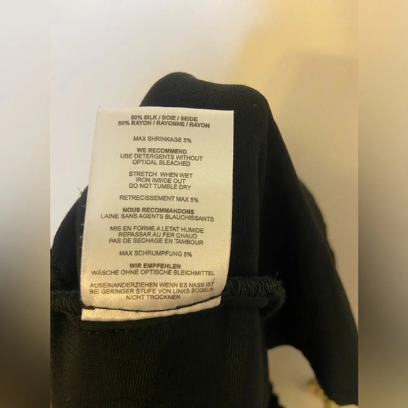 GANNI Silk Velvet Shorts Black Size Small - Picture 4 of 6